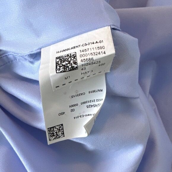 Boss Mens Slim Fit Easy Iron Dress Shirt XL Light Blue - Picture 5 of 7